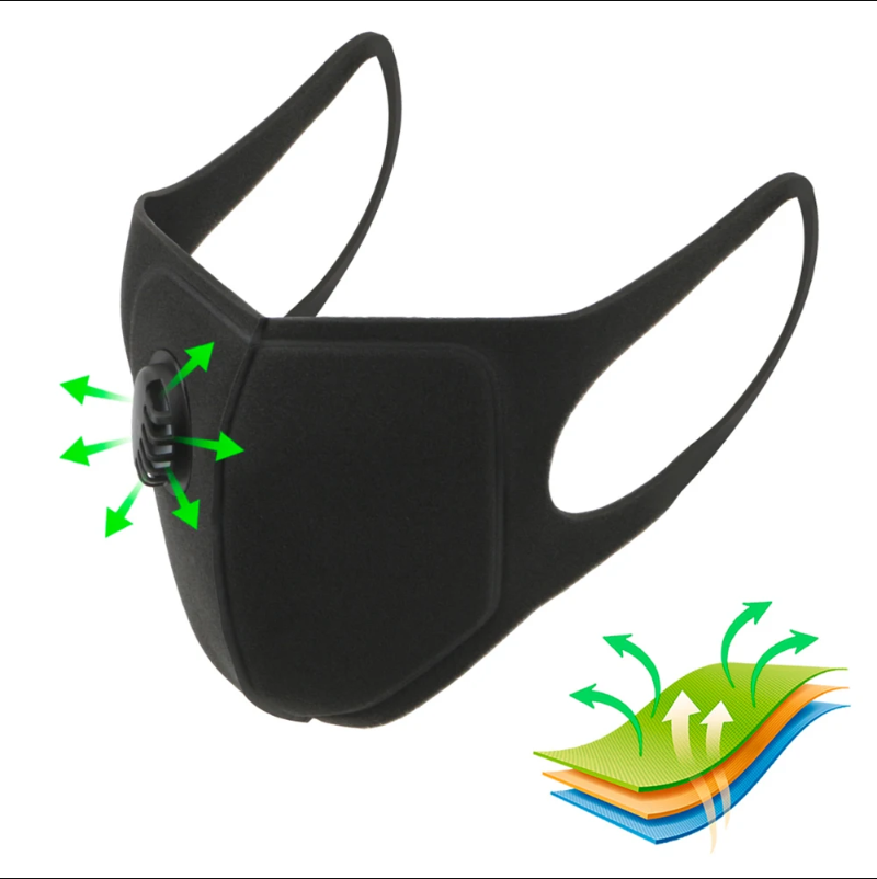Pm2.5 Filter Insert - Masque buccal unisexe 1/5 pièces avec